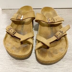 Birkenstock Size 37 Women’s Mayari Brown Sandals .